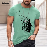 ladiguard sexy mens clothing basic top plus size men fashion leisure t shirt 2022 summer casual pullovers short sleeve tee shirt