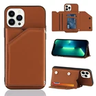 Чехол-Кошелек с держателем для карт для iPhone 13 Pro XS X 10 XR 8 7 6 6S Plus SE 2020, чехол для iPhone 11 Pro Max 12 Mini, чехлы Etui