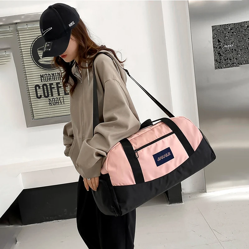Fitness Gym Bags For Women Female Beach Traveling Luggage Handbag Duffel Shoulder Shoes Swimming Training Weekend Sports Bags