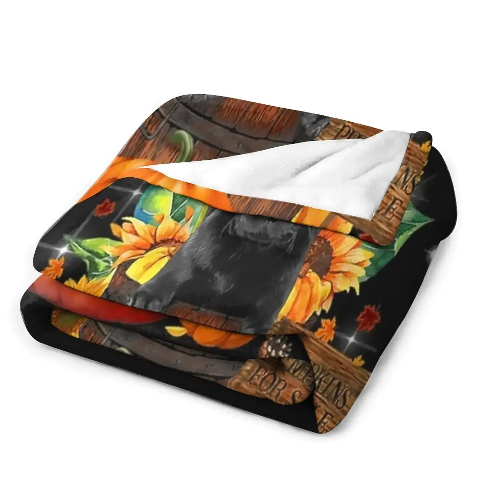 Пушистое одеяло Black Labrador