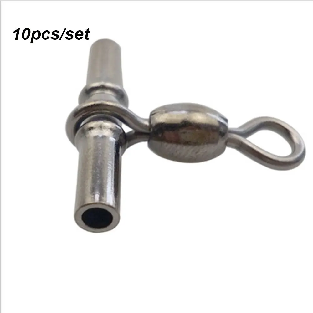 10 шт./набор рыболовные Вертлюги с тройным соединением