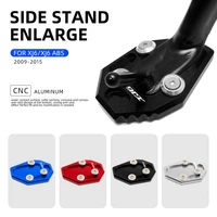 for yamaha xj6 abs 2009 2010 2011 2012 2013 2014 2015 cnc kickstand side stand plate pad holder enlarge extension with xj6 logo