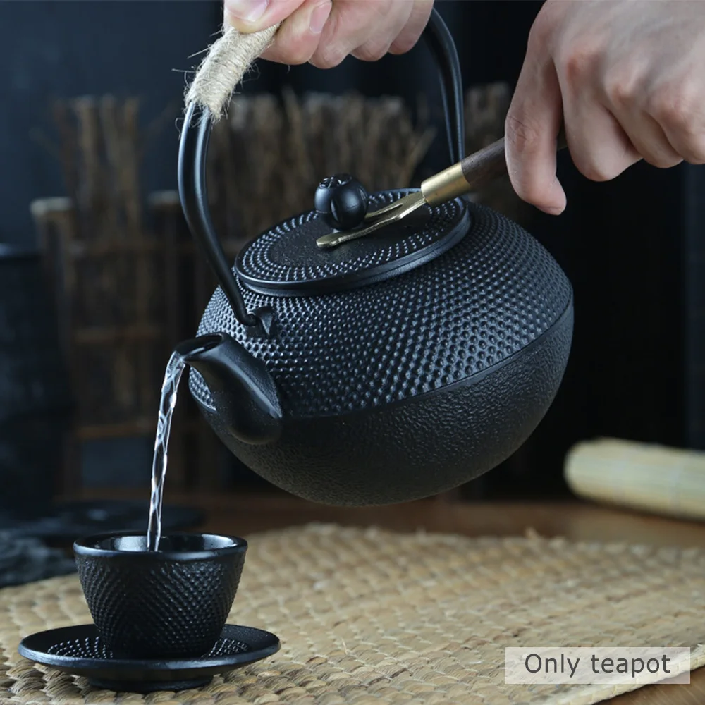 

600/900ML Antique Cast Iron Tea Pots With Stainless Steel Infuser Iron Teapots Kettle For Boiling Water Kettle Cast Iron Tea pot