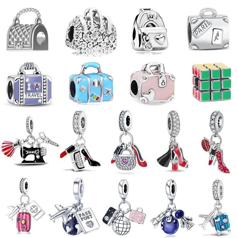 Женская сумочка из серебра 925 пробы для браслета Pandora