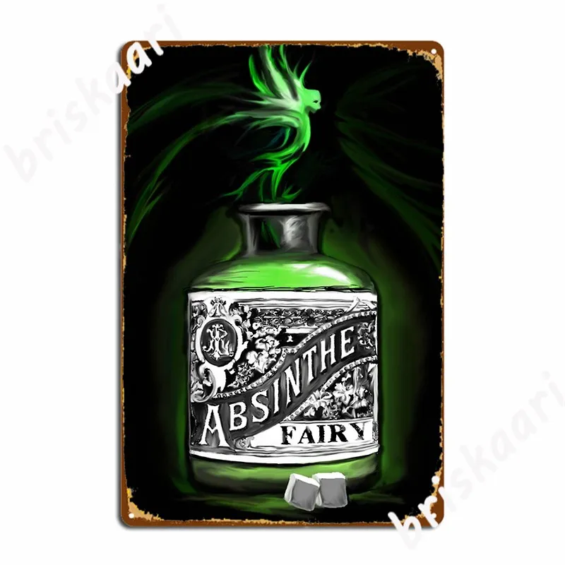 

Absinthe Сказочный металлический знак пещера паб настенный плакат клуб дом винтажный жестяной плакат