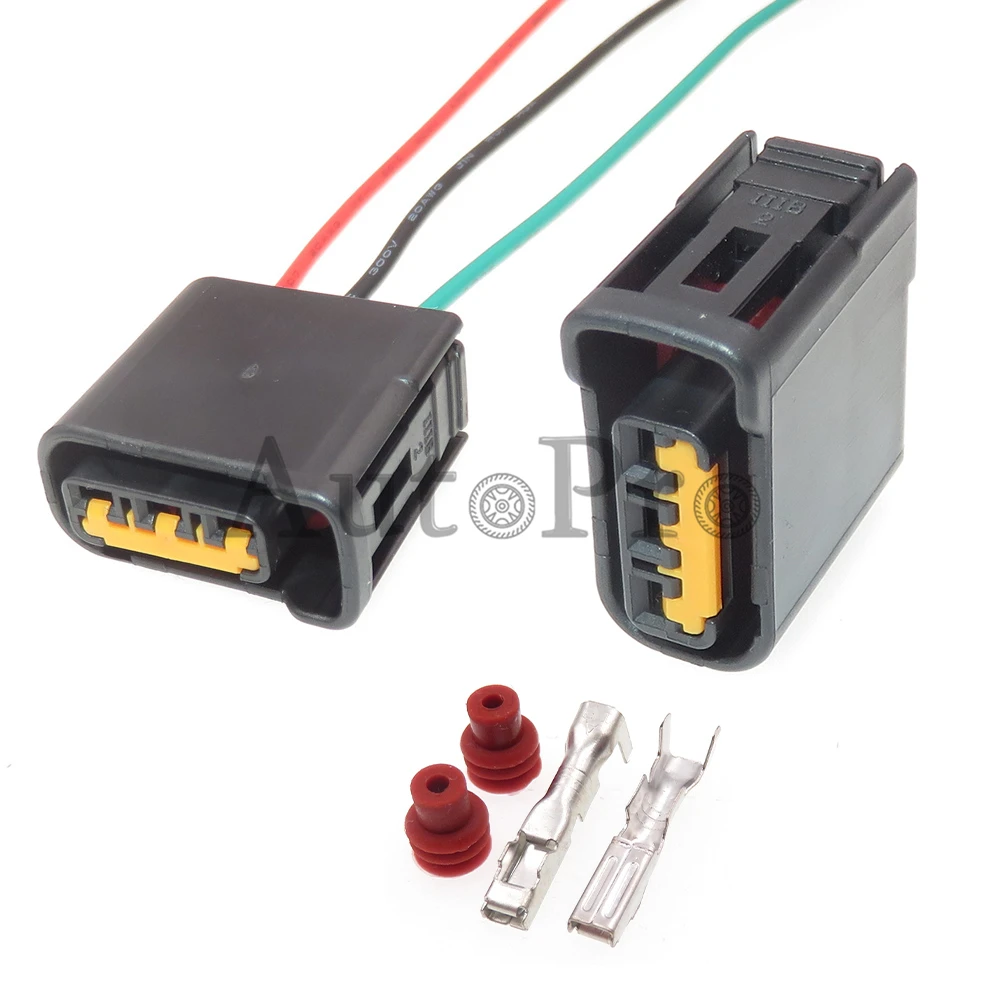 

1 Set 3 Hole FW-C-D3F-B Automotive Ignition Coil High Voltage Pack Wiring Terminal Socket Car Plastic Housing Connector