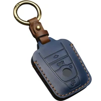 key case for bmw i3 i8 key fob cover smart key keyless remote entry fob case cover leather