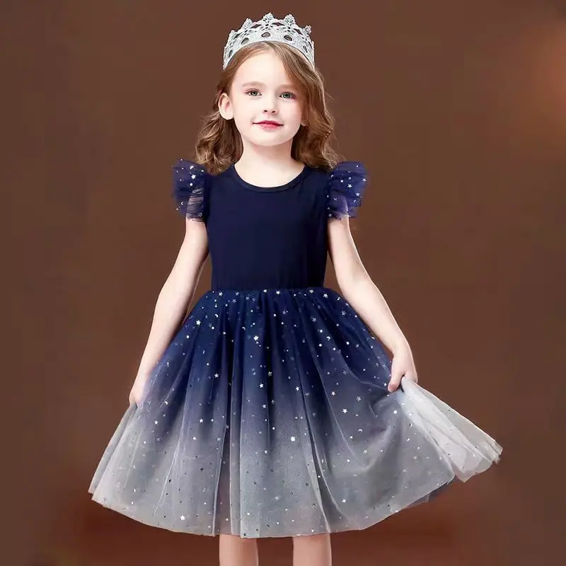 

Dresses for Year2021 Sequin Dress Vestido Vestidos Invierno Elegant Costume Toddlers Clothes Birthday Party Flower Girl Dresses