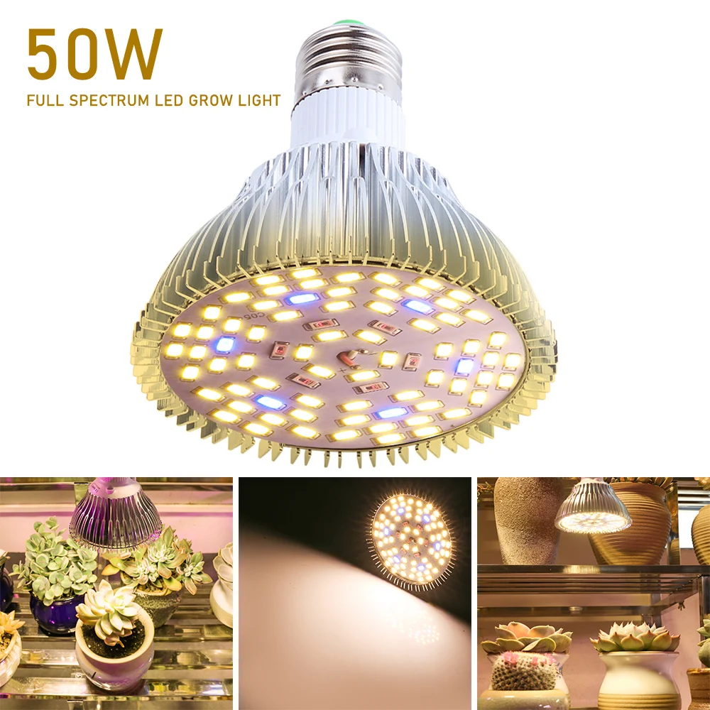 

Фитолампа LVJING E27 50 Вт, 78 шт., светодиоды, светильник для растений для теплицы для выращивания растений