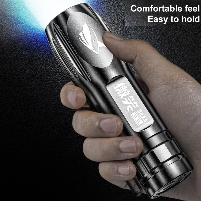

1 шт. портативный мини-фонарик высокой мощности, светодиодный фонарик, уличный водонепроницаемый фонарик для кемпинга с дальним радиусом действия, фонарик с USB-зарядкой