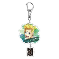 tokyo revengers anime keychains acrylic cartoon figure original key chain ring jewelry commic fans souvenir collection keyring
