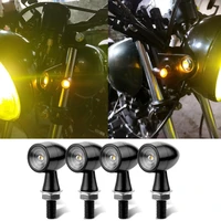 universal motorcycle led turn signal light bullet moto flashing light led 12v waterproof amber flasher signal light accessories