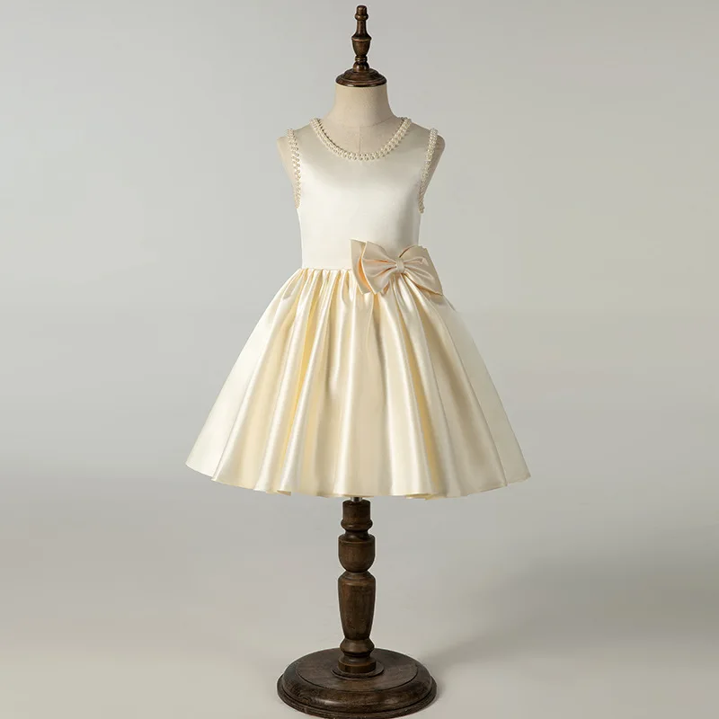 

Летний костюм принцессы для девочек, элегантные свадебные платья с цветами для девочек, детское официальное бальное платье, одежда для первого дня рождения