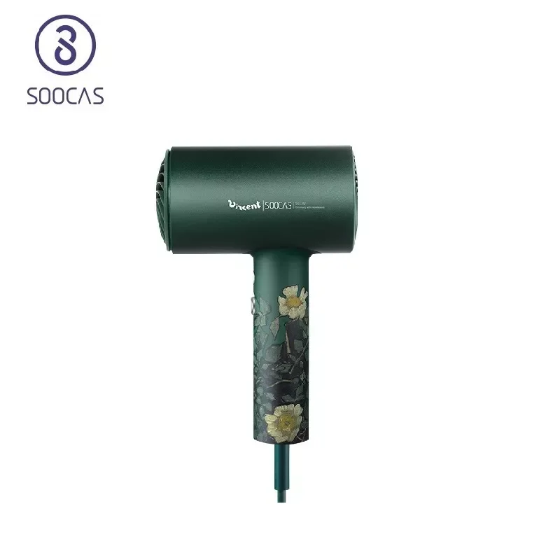 

SOOCAS H5 Anion Hair Dryer 1800W Professional Blow Dryer Aluminum Alloy Powerful Dryer Orginal Europe EU Plug Vangogh