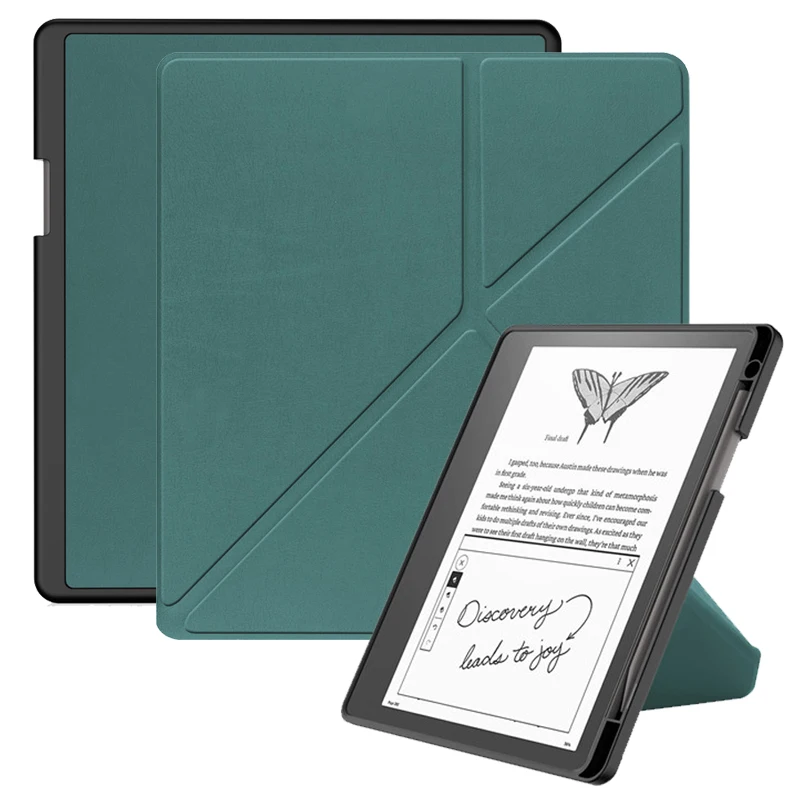For Kindle Scribe 2022 Case 10.2 inch Multi-folding Stand Soft TPU Back for Kindle Scribe Cover 2022 with Auto Sleep/Wake + Pen