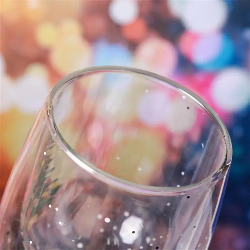 Рождественская стеклянная чашка с двойными стенками термостойкая для воды