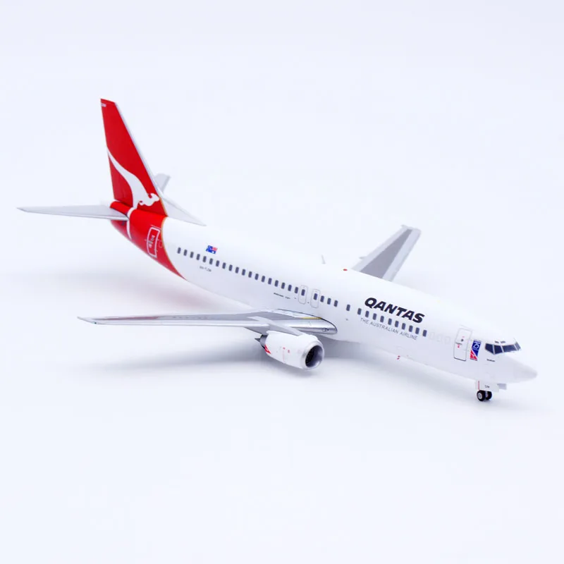 Фото Коллекционная модель самолета из сплава XX20392, подарок, JC Wings 1:200, Qantas Airlines Boeing B737-400, литая под давлением модель реактивного самолета VH-TJW с подставкой №4
