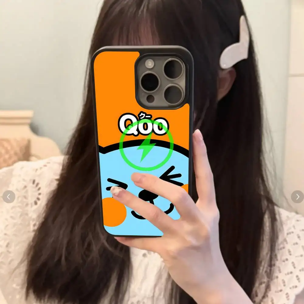 Фото Забавный мультяшный чехол Qoo для iPhone 17 Air 16 15 14 13 12 11 Pro Max Plus с поддержкой беспроводной зарядки MagSafe №3