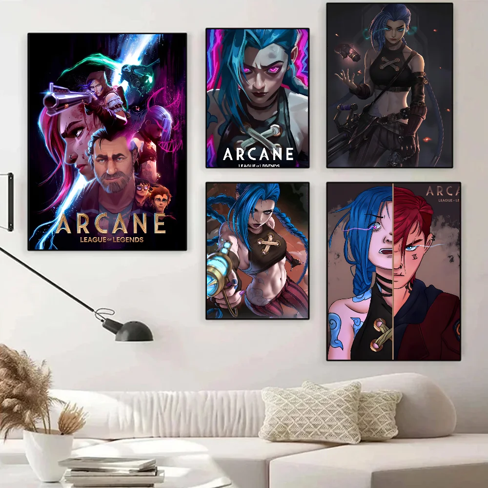 Arcane League Of Legends Poster Paper Print Home Living Room Bedroom Entrance Bar Cafe Art Painting Decoration
