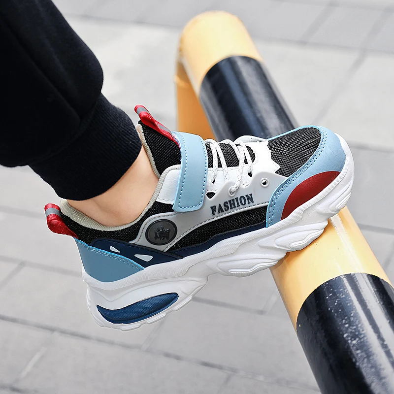 2023 New Kids Shoes Children Fashion Sports Shoes Breathable Lightweight Boys Girls Running Shoes Mesh Children Casual Shoes