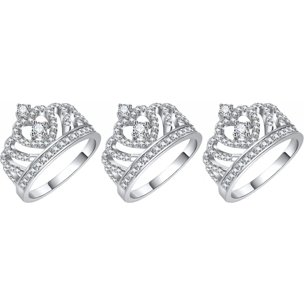 

3pcs Ring Heart Finger Ring Finger Ring Decoration