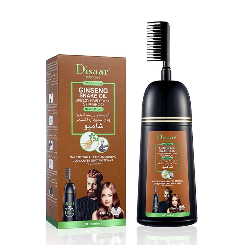 Shampoo Cover Gray White Hair Dark Brown Dye Drop Shipping
