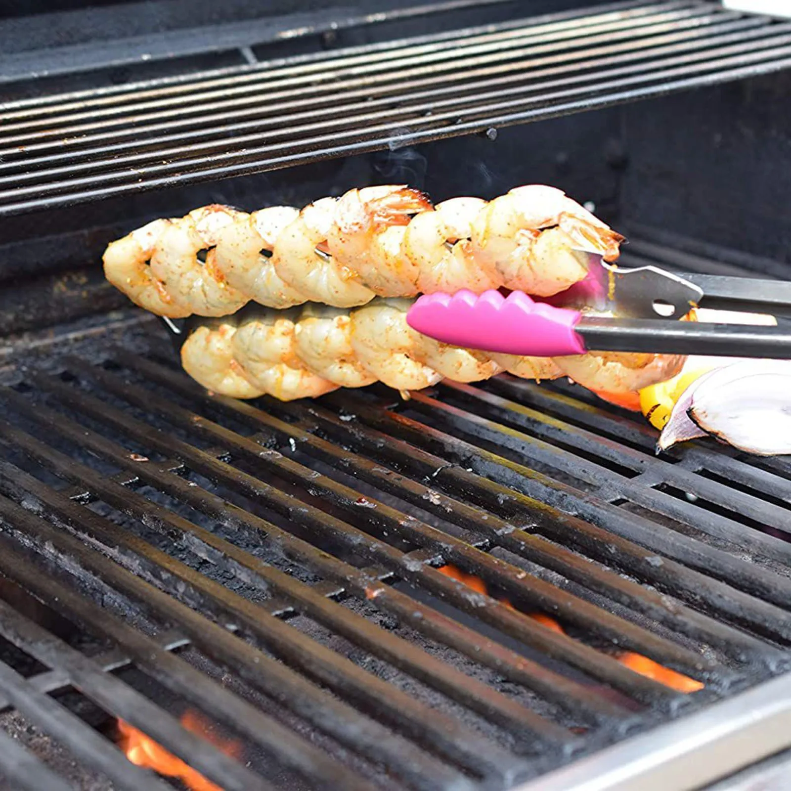 Вилка для барбекю из нержавеющей стали котелок с креветками зефира сковорода