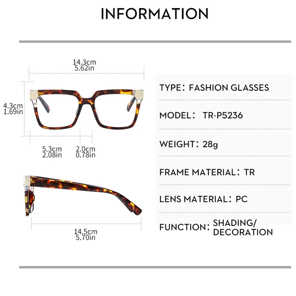 JNPCXI квадратные Красочные голубые леопардовые женские очки модная многоугольная