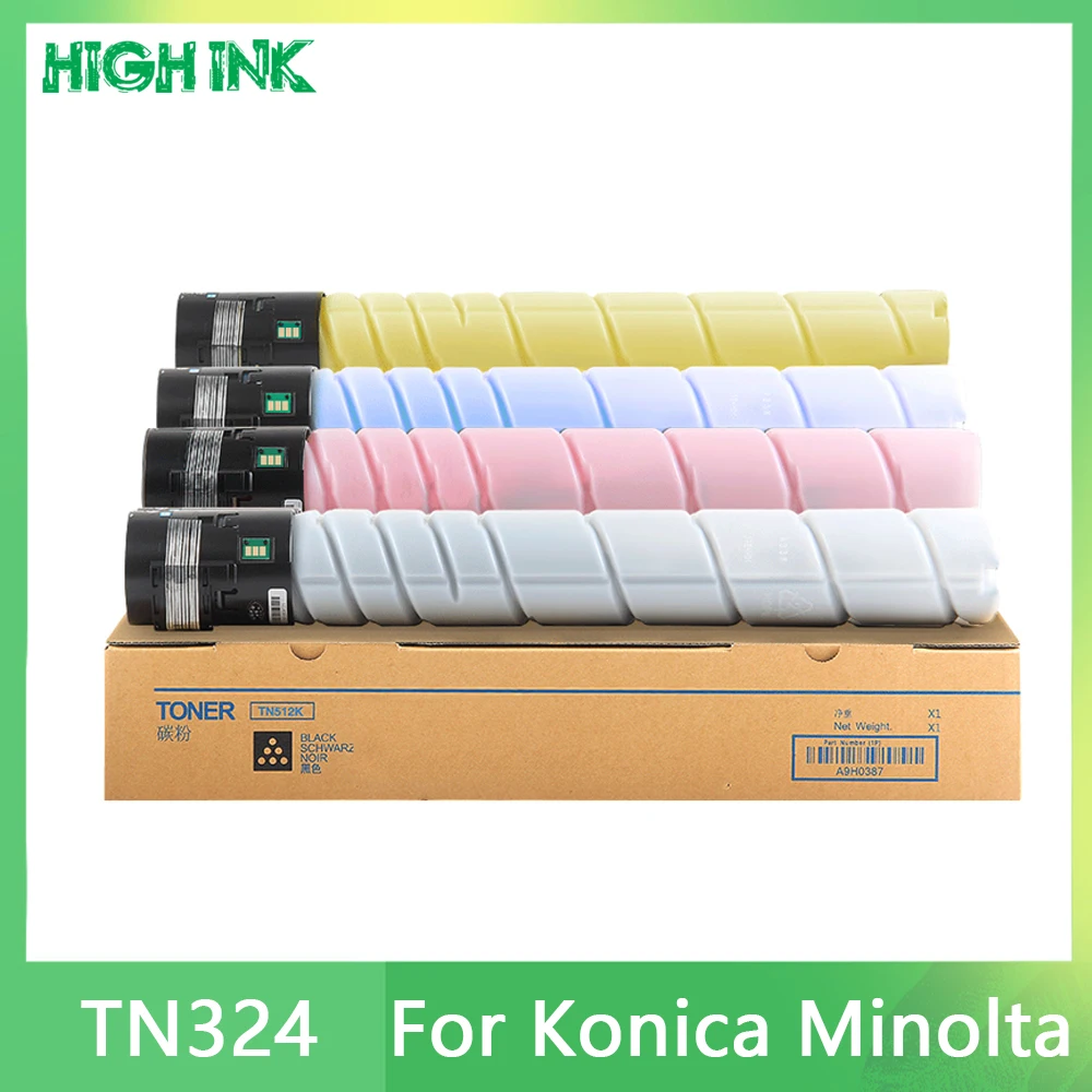 Compatível para cartucho tn324 tn512 toner para cartucho konica minolta bizhub c258 c308 c368 tn324