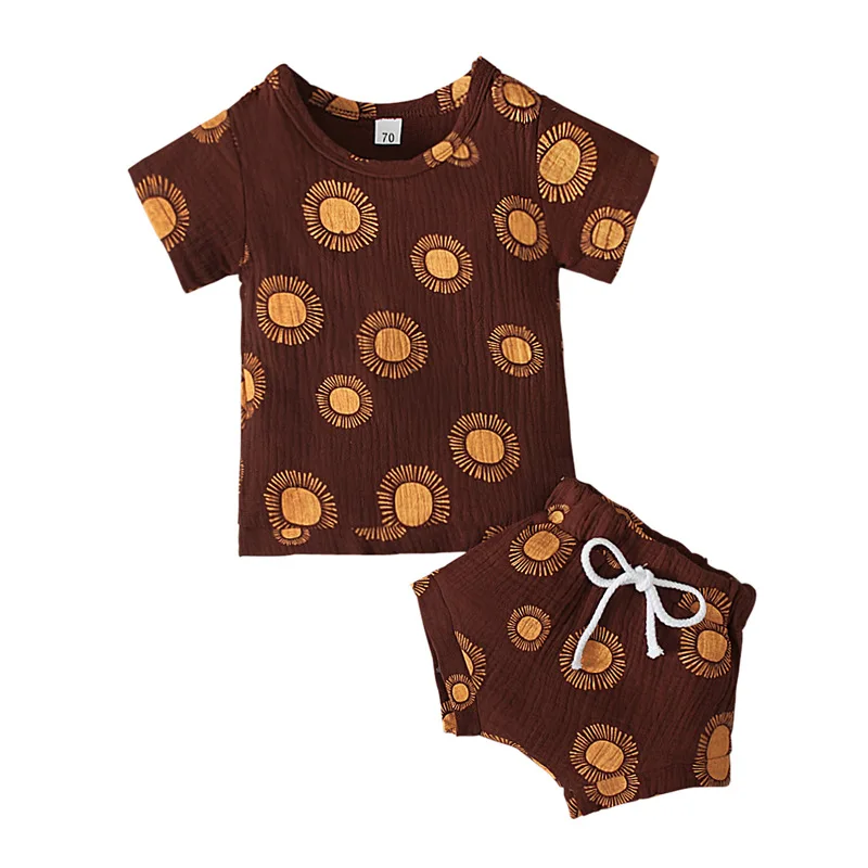 

Summer Sets For Baby Girls Boys T Shirt+Shorts 2pcs/set 0-4Y Little Kids High Quality Cartoon Fashion Soft Comfortable Clothes