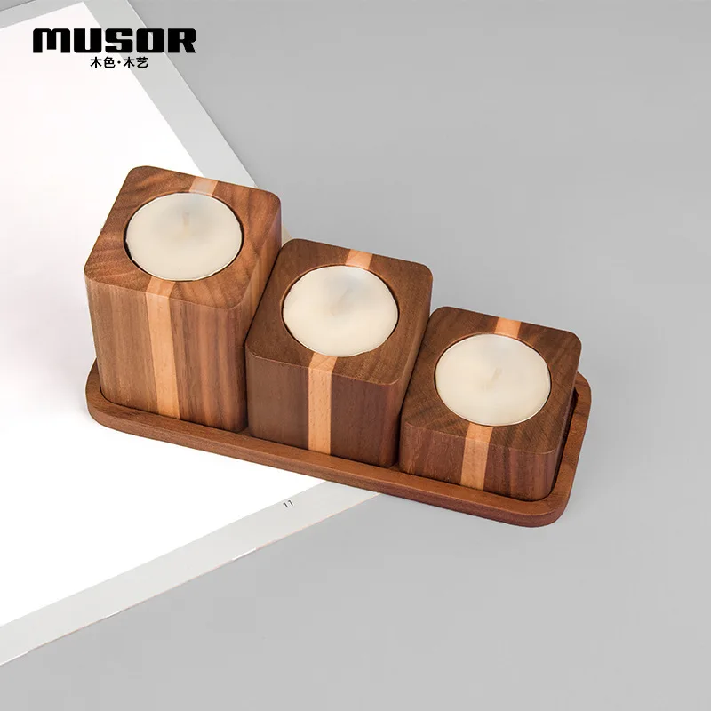 

Sculpture Creative Wooden Crafts Desktop Decoration Aromatherapy Candle Table Wedding Decoration Home Decoration Holiday Gifts