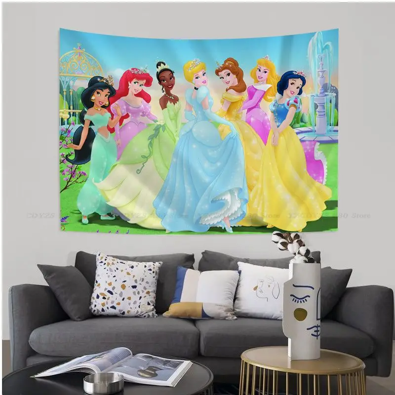 Настенные гобелены Disney Princess Hippie для гостиной дома и общежития Декор искусство