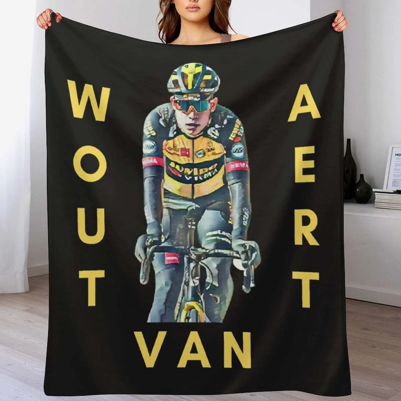 Фото Плед Wout Van Aert Essential, мягкий и теплый плед, подарок для дедушки и бабушки №1