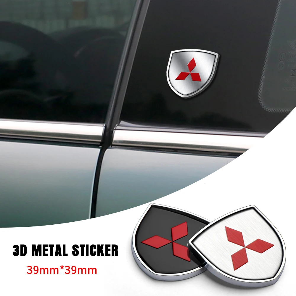 

3D Metal Car Styling Auto Body Trunk Window Stickers Badges Emblem For Mitsubishi Lancer 9 10 Asx Outlander 3 Pajero Sport L200