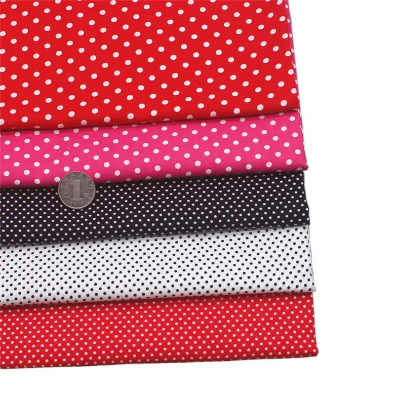 Поплин в горошек 100% хлопок ткань для шитья постельное белье ремесло материал