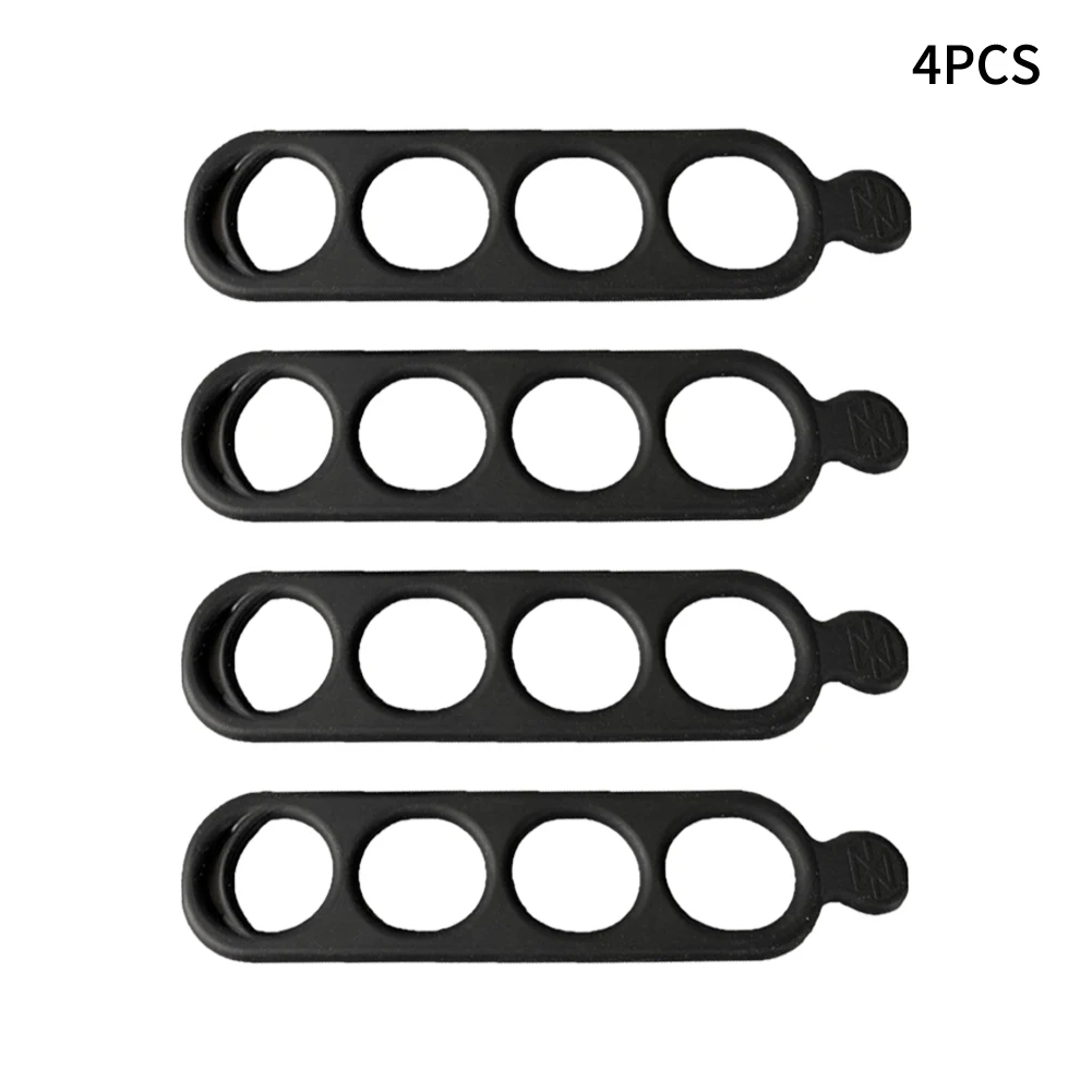 

4 Pack Bicycle Bicycle Cycling Silicone Elastic Band Bandage Light Holder Fixed Straps Durable Silicone Strap Cycling Accessorie