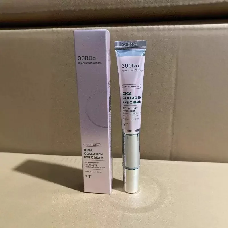Фото VT Cosmetic 300Da Hydrolyzed Cica Collagen Eye Cream - Укрепляющий и увлажняющий крем для глаз с гидролизованным коллагеном и центеллой, 15 мл №2