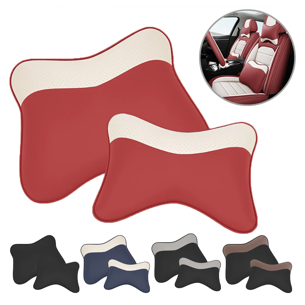 

Universal Car Headrest Lumbar Cushion Seat Head Support Neck Protector Seat Pillow Car Headrest Cushion Auto Interior Accessorie