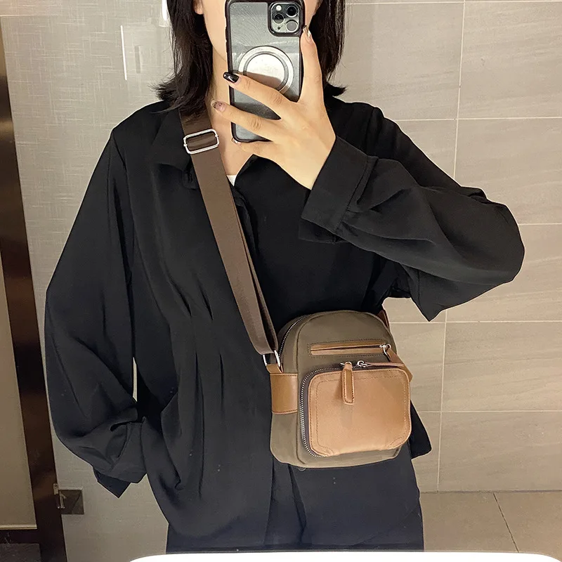 

Small Shoulder Crossbody Bag for Women 2022 New Nylon Korean Ladies Messenger Phone Bags Fashion Designer Female Handbags Purses