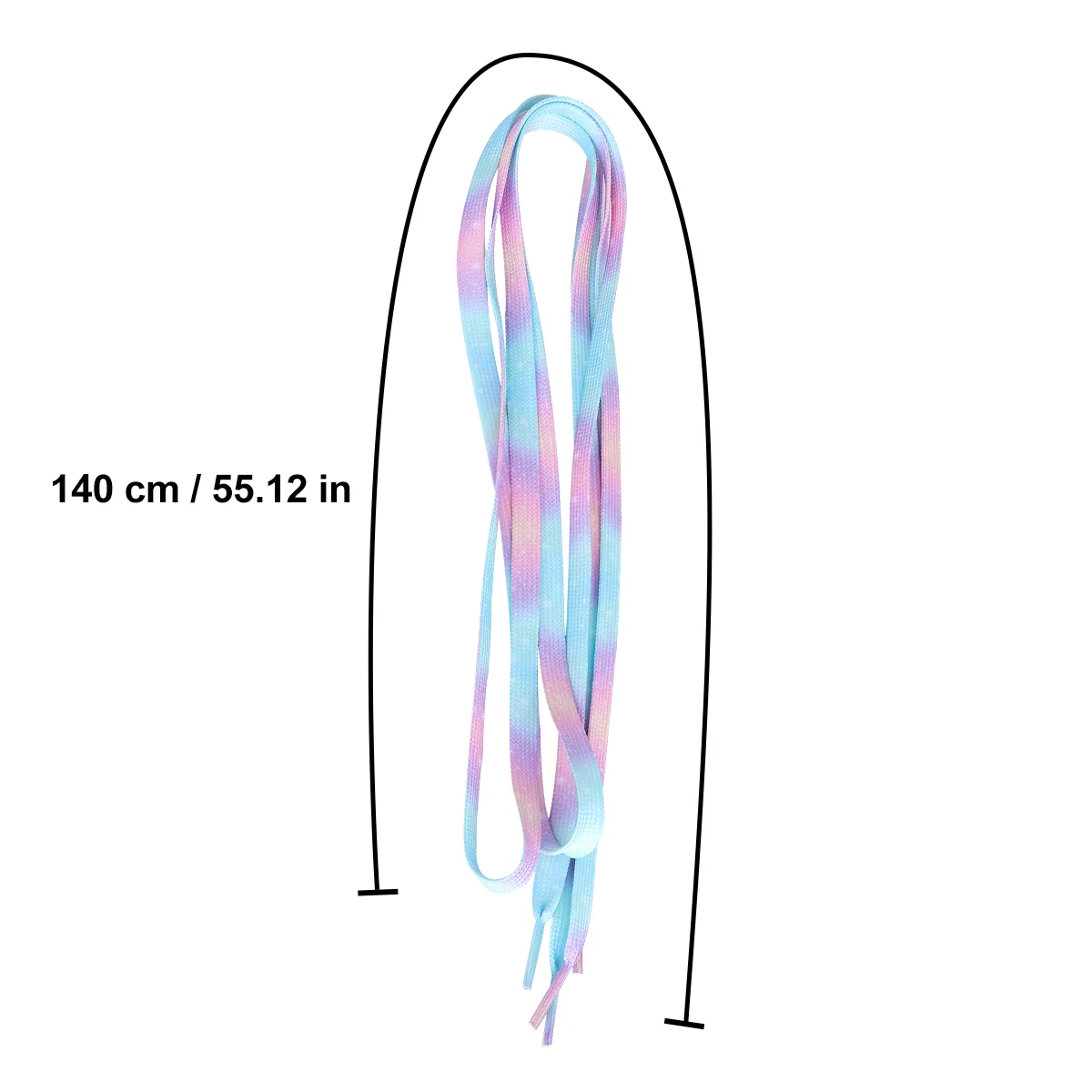 2 Pair Flat Colored Shoelaces Black Flats Cotton Shoe Strings Flat Polyester Shoelace Stretch Laces Sneakers