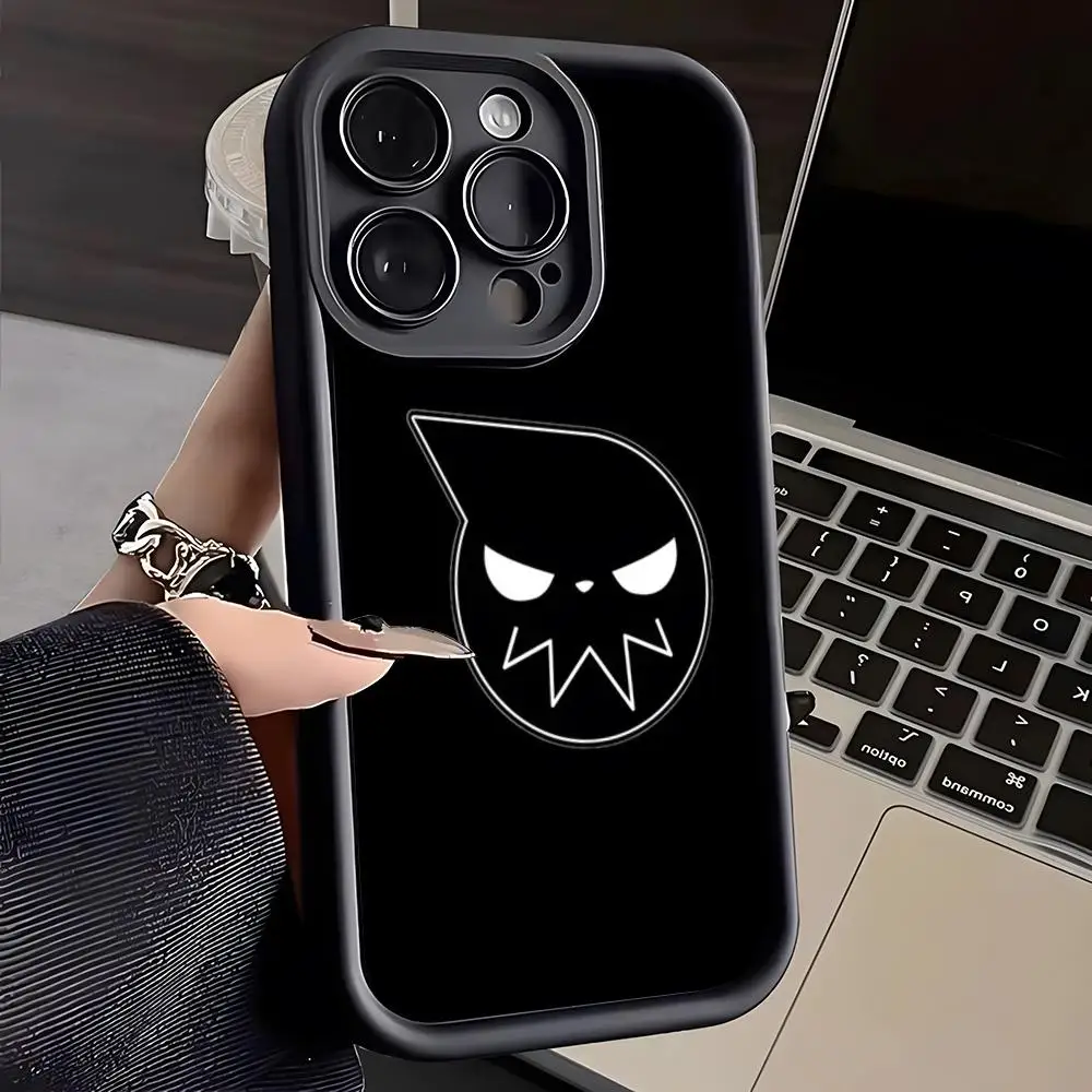 Anime Soul Eater Poster Phone Case For IPhone 16 Pro Max 15 14 Plus 13 12 11 XR XS X 7 8 Soft TPU Back Cover