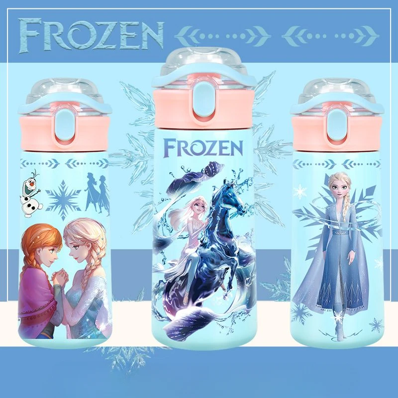 

New Frozen Elsa Princess Anime Peripheral Cartoon Thermos Cup Creative Kawaii Stainless Steel Water Cup Holiday Gift Wholesale