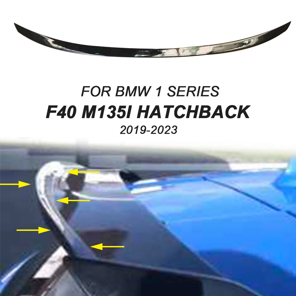 Задний удлинитель для хэтчбека BMW 1 серии F40 M135i, спойлер из АБС-пластика, черная крышка хвостового крыла, автомобильные аксессуары 2019 2020 - 2023 Задний удлинитель для хэтчбека BMW 1 серии F40 M135i, спойлер из АБС-пластика, черная крышка хвостового крыла, автомобильные аксессуары 2019 2020 - 2023