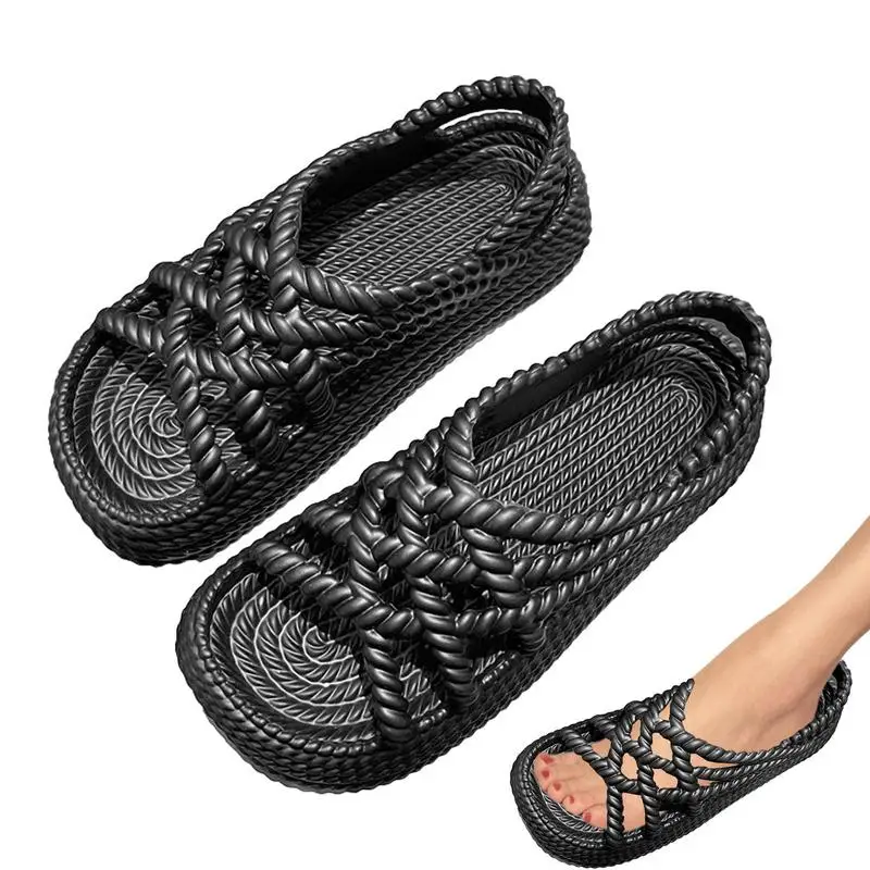 Pillow Slipper Indoor Slippers for Women Unisex Shower Bathroom Massage Foam Super Soft Non-Slip Quick Drying Thick Sole Sandals