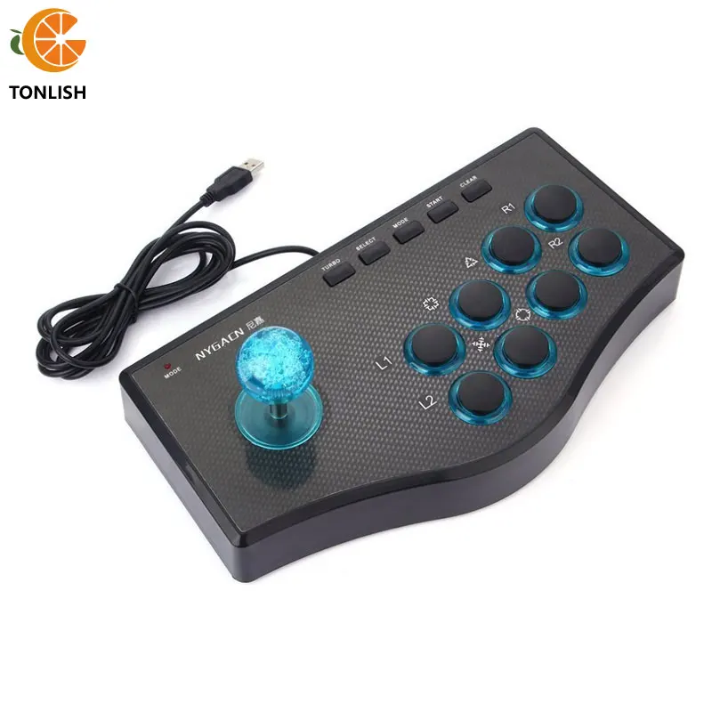 

TONLISH NJP308 USB Arcade Fight Stick Street Fighting Wired Joystick Gamepad Controller For PS3 Android PC Arcade Game