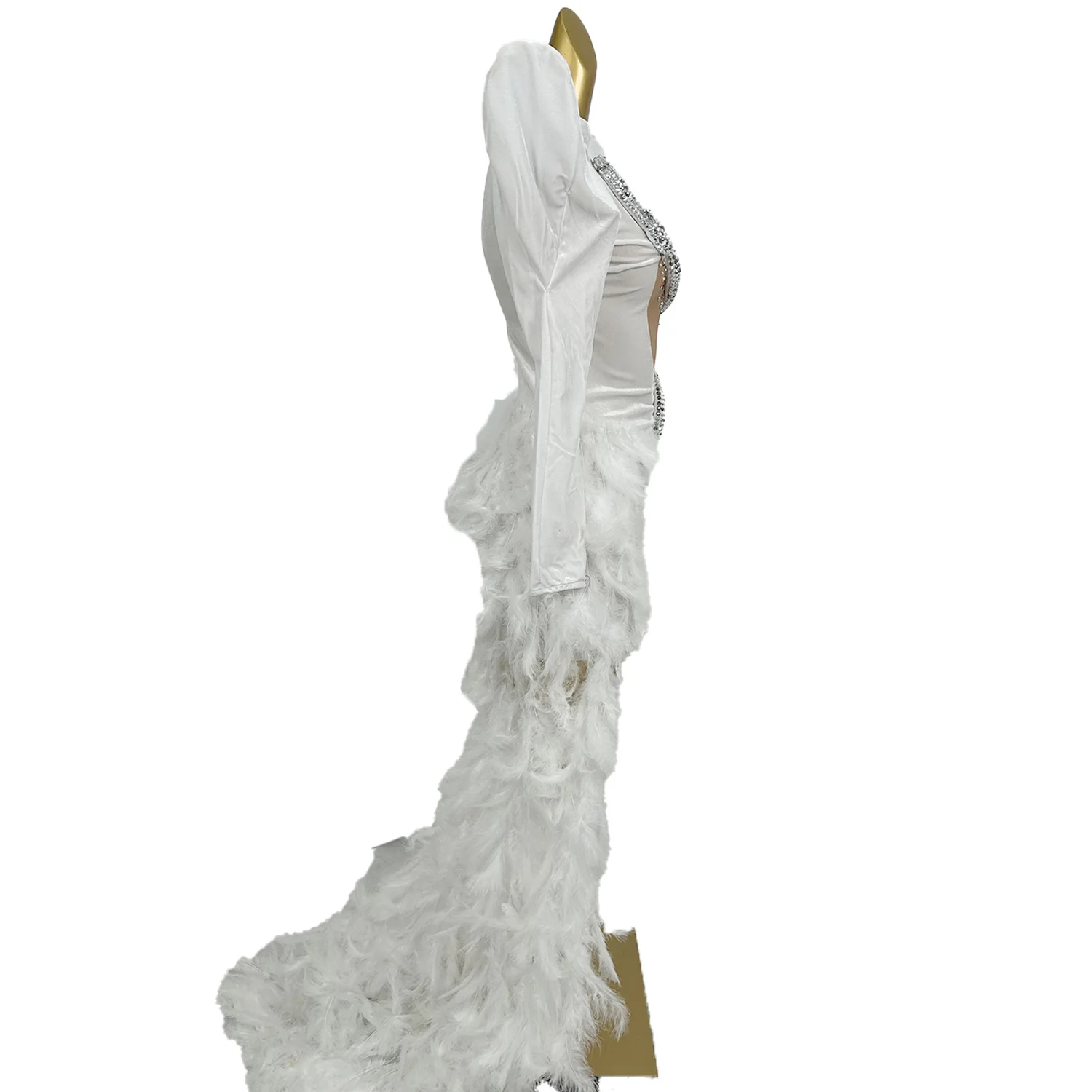 Длинные элегантные платья для выпускного вечера Сексуальные прозрачные