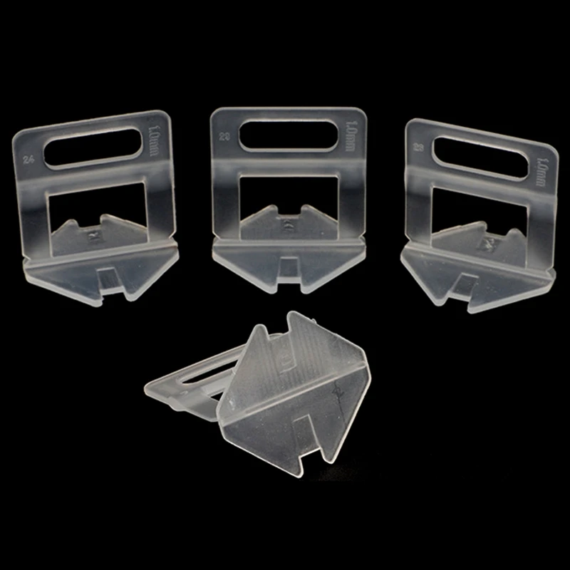 1000PCS PE Plastic Tile Flat Leveling System Spacers Straps Clips Device Wall Flooring Tiles Kits For Perfect Tile Tool