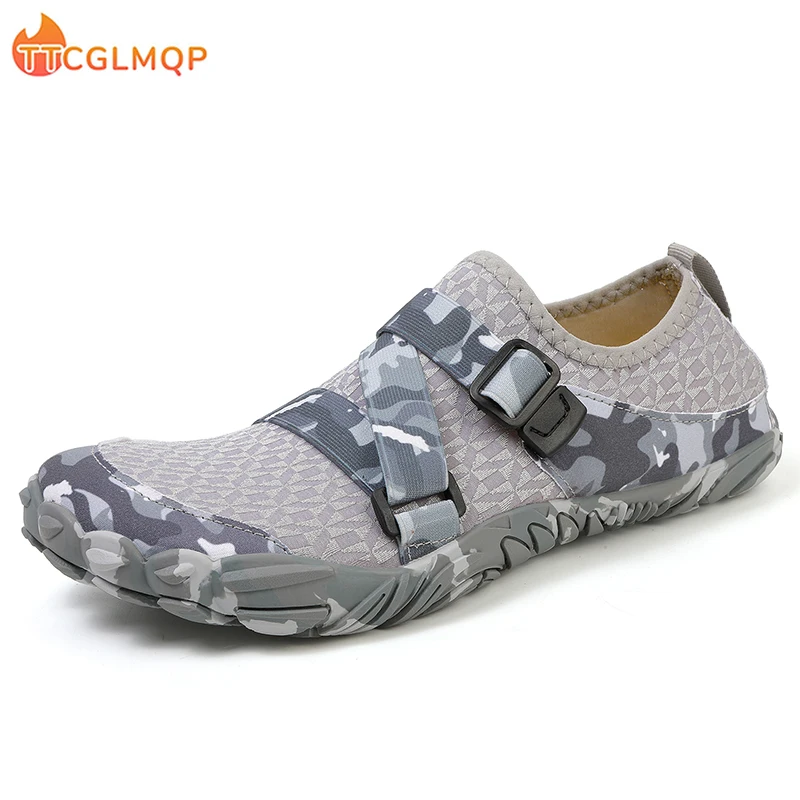 Мужские туфли с широким носком дышащая сетчатая обувь унисекс брендовые мягкие