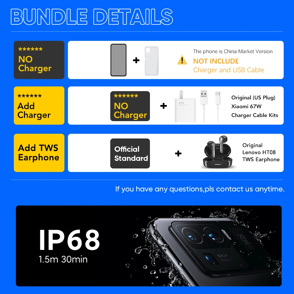Najtaniej Xiaomi Mi 11 Ultra 12GB 512GB 256GB Globalny Rom Oryginalny Smartfon 5G | NFC | OIS | Sklep Google Play | Brand New | Sealed | Unlocked