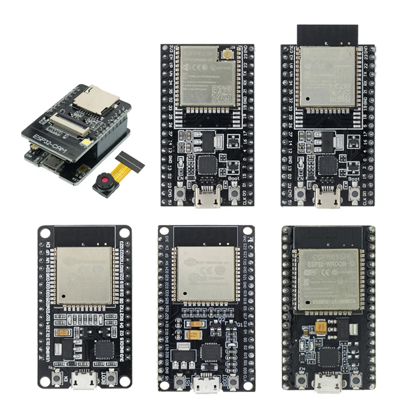 Плата для разработок ESP32, Wi-Fi + Bluetooth, сверхнизкое энергопотребление, два ядра, ESP-32, ESP-32S ESP32-CAM, CH9102X